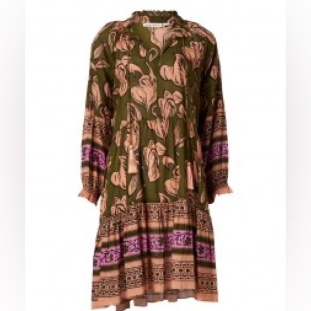 Roller Rabbit , Midi Dress, Size Large - Picture 5 of 7